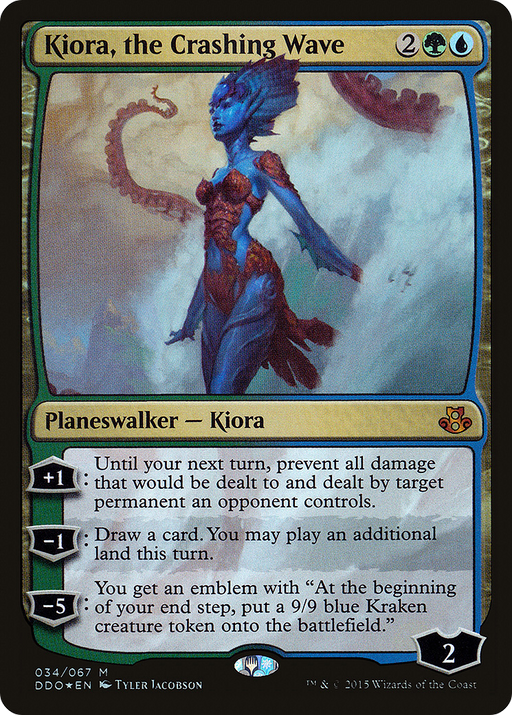 Kiora, the Crashing Wave (DDO-034) [Misc] Duel Decks: Elspeth vs. Kiora MTG Single Wizards of the Coast