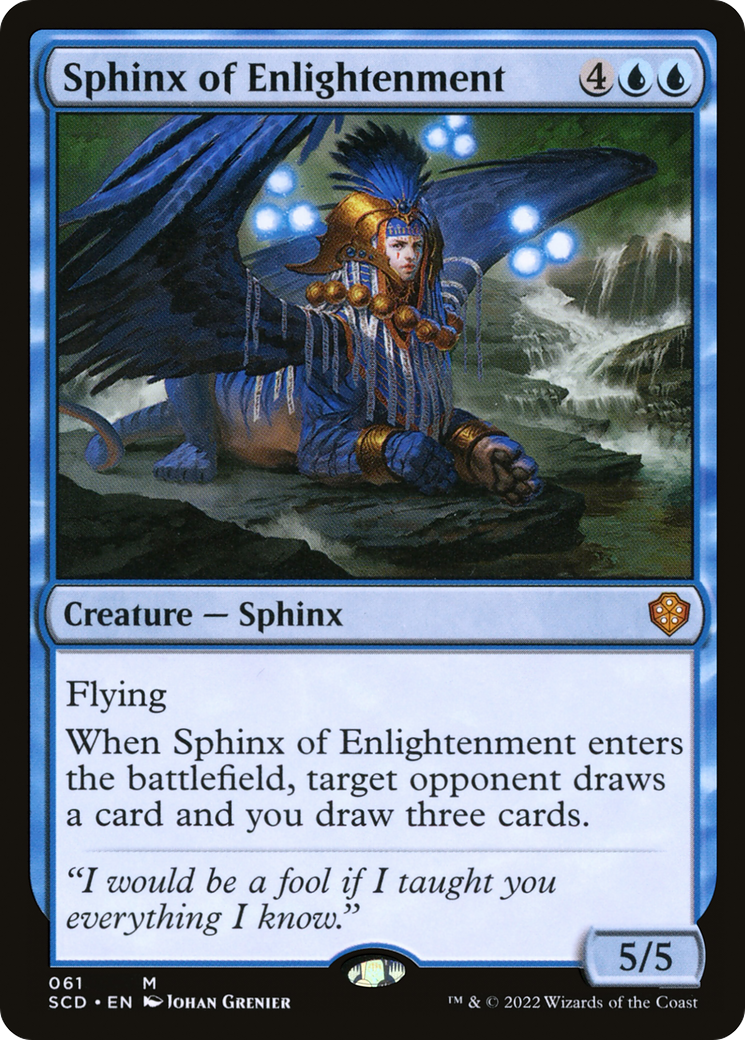 Sphinx of Enlightenment (SCD-061) [Starter Commander Decks] MTG Single Wizards of the Coast