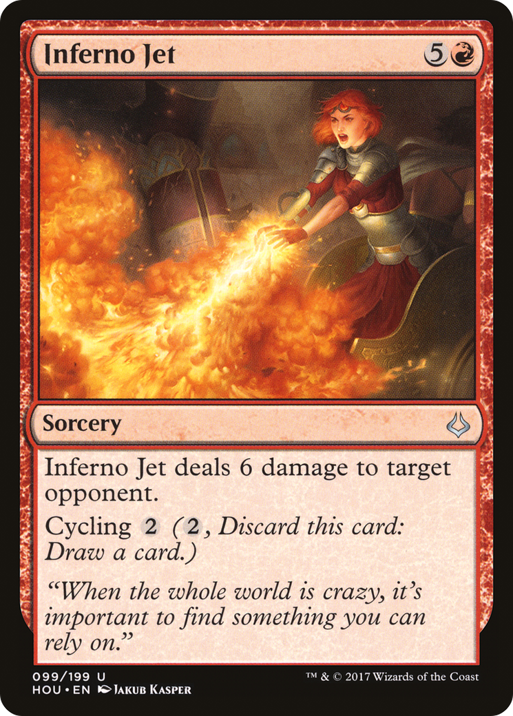 Inferno Jet (HOU-099) [Hour of Devastation] Foil MTG Single Wizards of the Coast