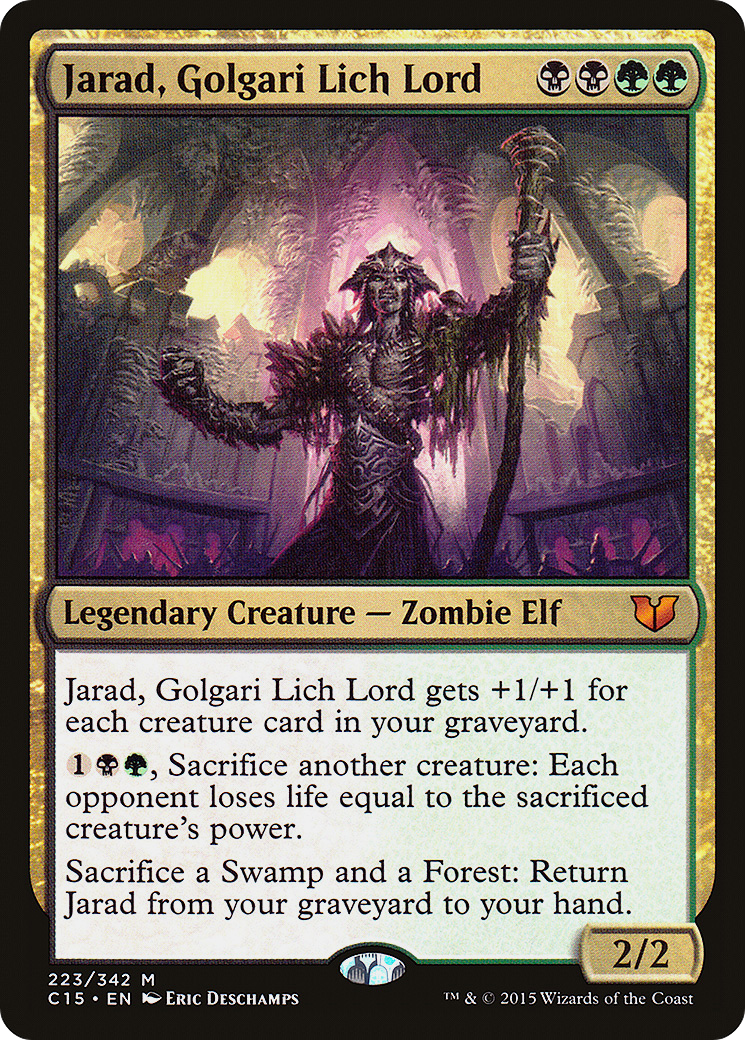 Jarad, Golgari Lich Lord (C15-223) [Commander 2015] MTG Single Wizards of the Coast