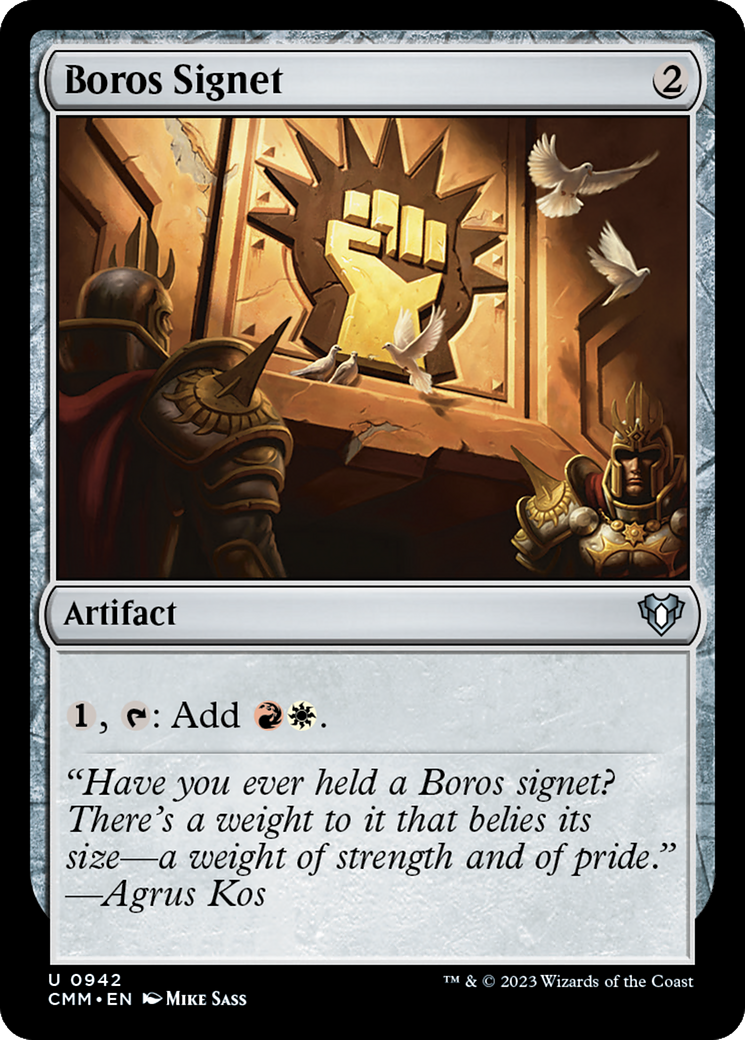 Boros Signet (CMM-942) [Commander Masters] MTG Single Wizards of the Coast