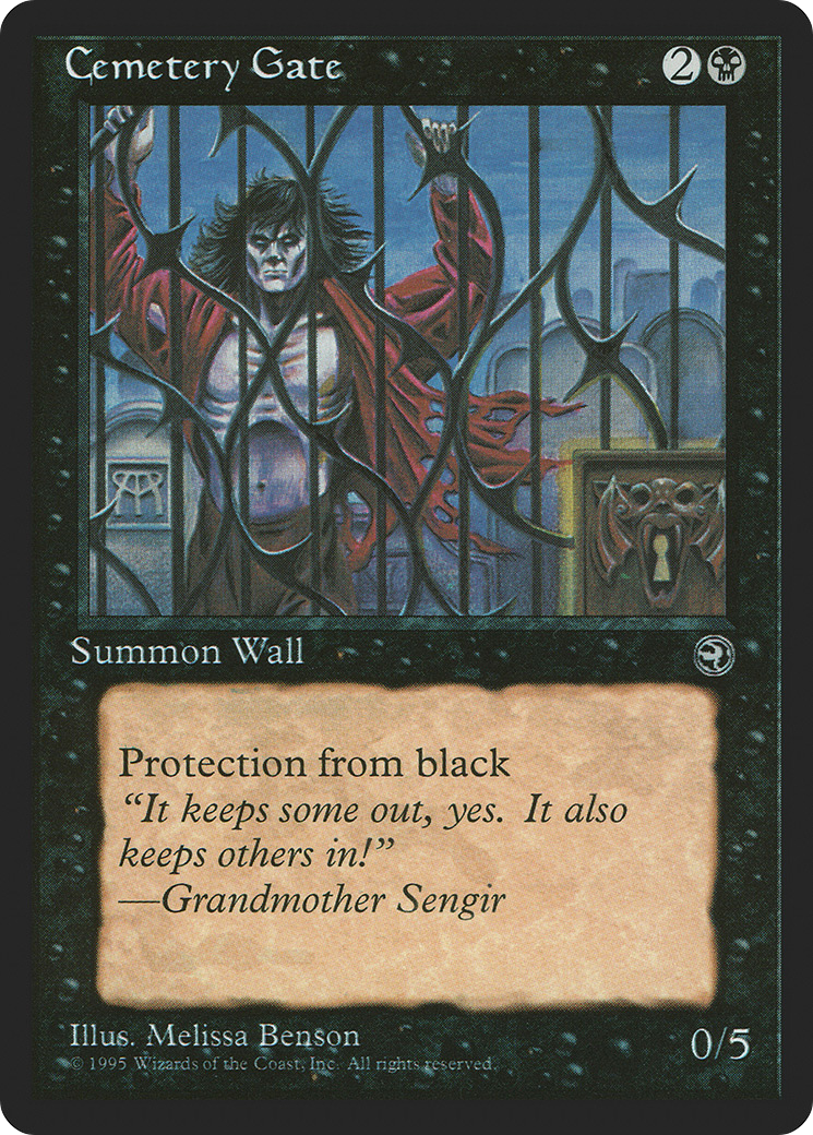 Cemetery Gate (HML-44A) [Homelands] MTG Single Wizards of the Coast