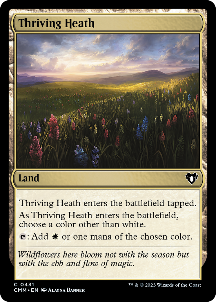 Thriving Heath (CMM-431) [Commander Masters] MTG Single Wizards of the Coast