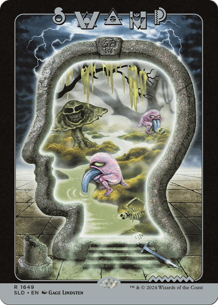 Swamp (1649) (SLD-1649) [Secret Lair] Drop MTG Single Wizards of the Coast