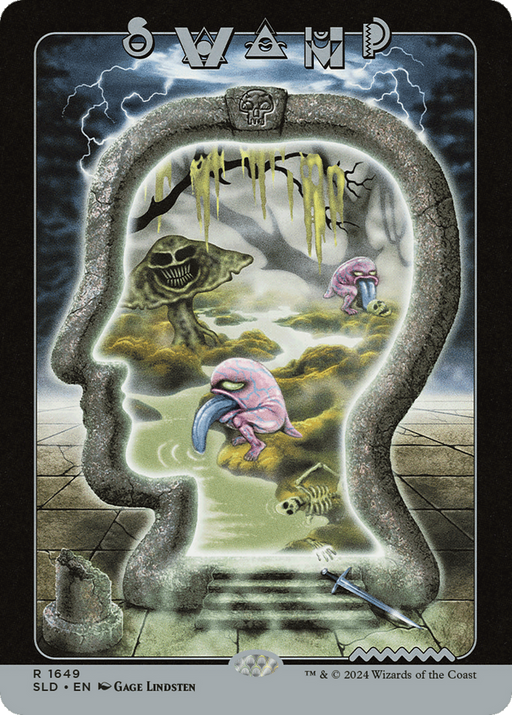 Swamp (1649) (SLD-1649) [Secret Lair] Drop MTG Single Wizards of the Coast