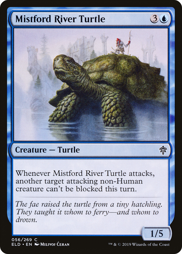 Mistford River Turtle (ELD-056) [Throne of Eldraine] Foil MTG Single Wizards of the Coast