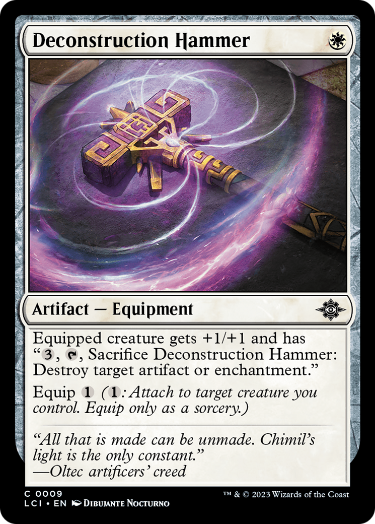 Deconstruction Hammer (LCI-009) [The Lost Caverns of Ixalan] MTG Single Wizards of the Coast