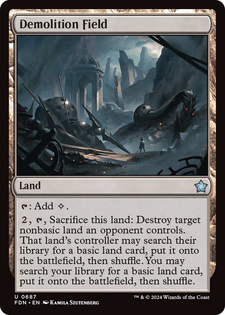 Demolition Field (FDN-687) [Foundations] MTG Single Wizards of the Coast
