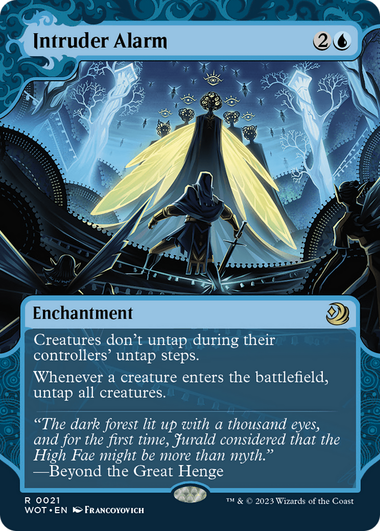 Intruder Alarm (WOT-021) [Wilds of Eldraine: Enchanting Tales] (Showcase) (Borderless) MTG Single Wizards of the Coast