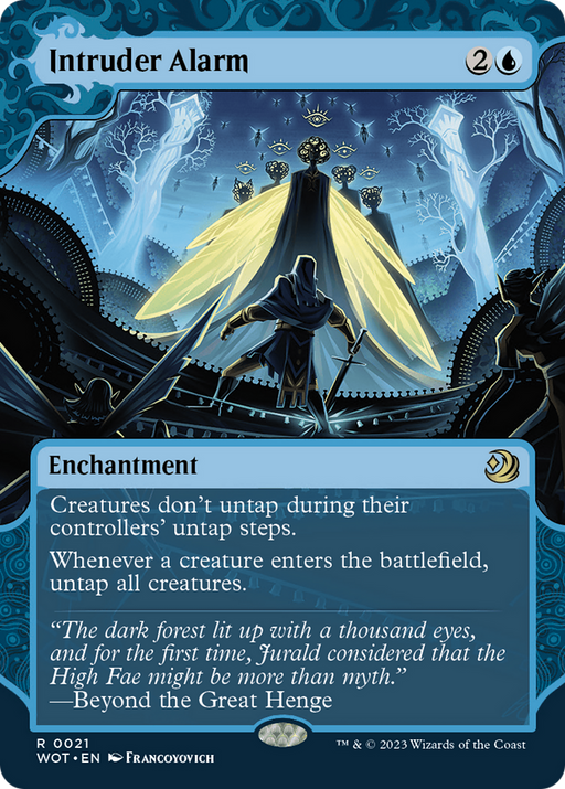 Intruder Alarm (WOT-021) [Wilds of Eldraine: Enchanting Tales] (Showcase) (Borderless) MTG Single Wizards of the Coast