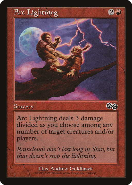 Arc Lightning (USG-174) [Urza's Saga] MTG Single Wizards of the Coast