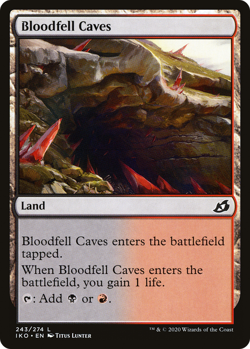 Bloodfell Caves (IKO-243) [Ikoria: Lair of Behemoths] MTG Single Wizards of the Coast