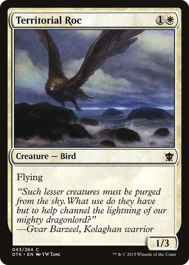 Territorial Roc (DTK-043) [Dragons of Tarkir] MTG Single Wizards of the Coast