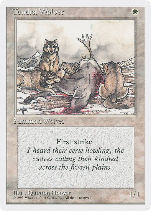Tundra Wolves (4ED-053) [Fourth Edition] MTG Single Wizards of the Coast