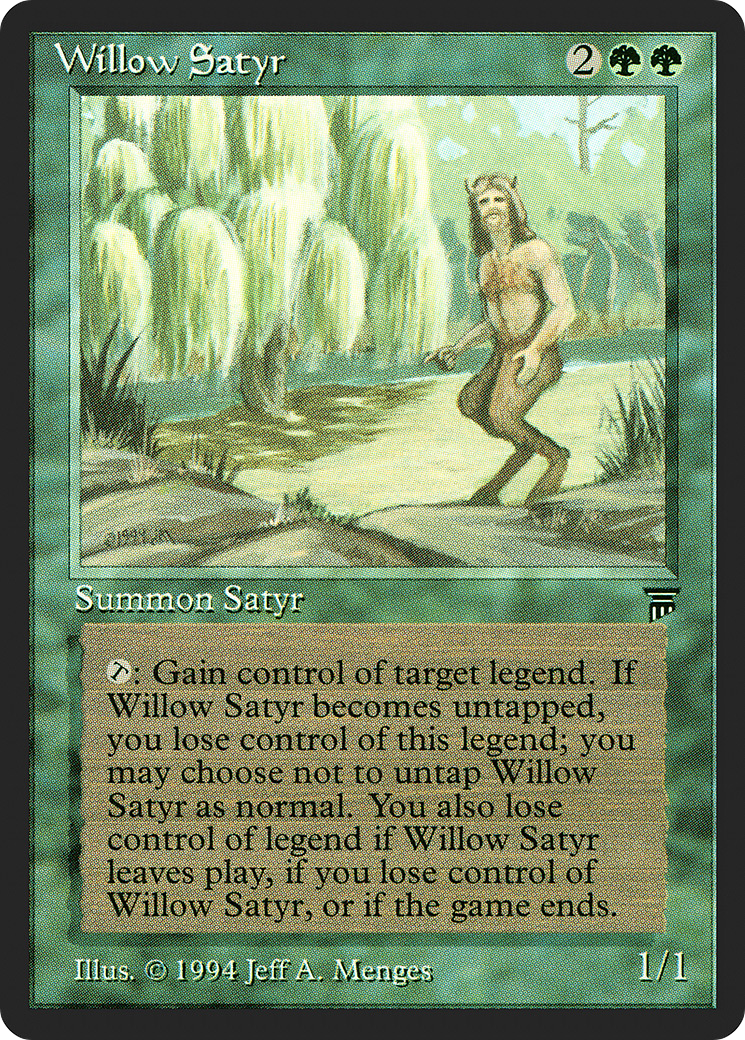 Willow Satyr (LEG-) [Oldschool] Legends MTG Single Wizards of the Coast
