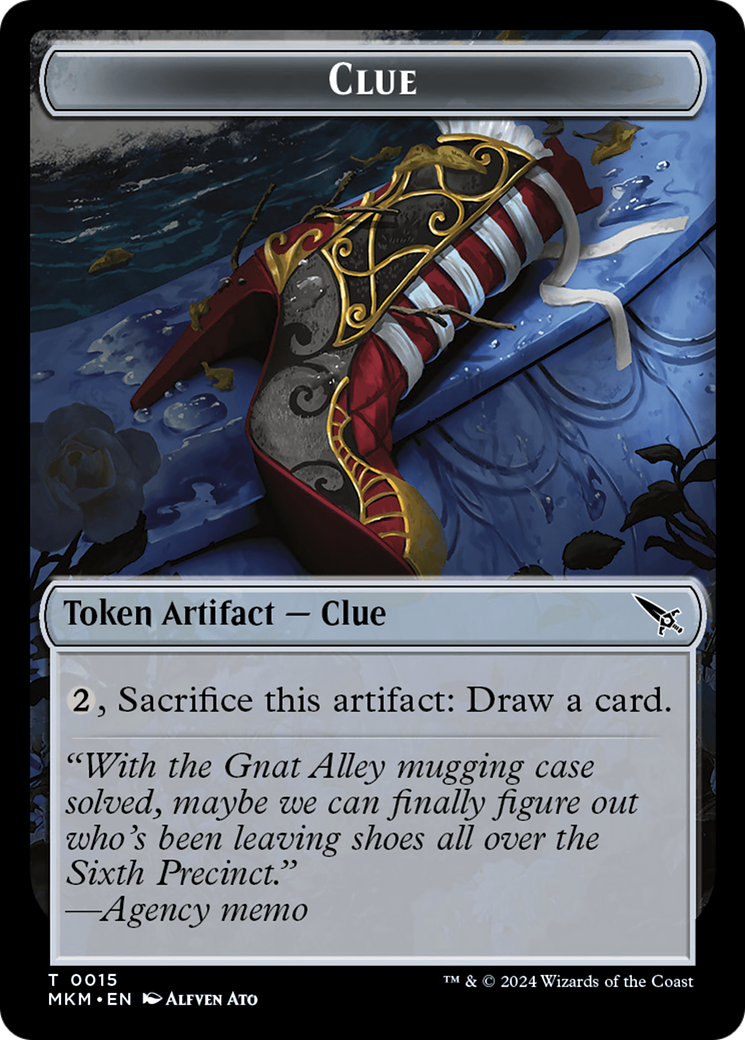 Clue (TMKM-015) [Tokens] Murders at Karlov Manor Tokens MTG Single Wizards of the Coast