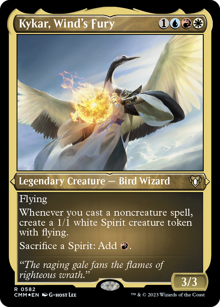 Kykar, Wind's Fury (CMM-582) [Commander Masters] Etched Foil MTG Single Wizards of the Coast