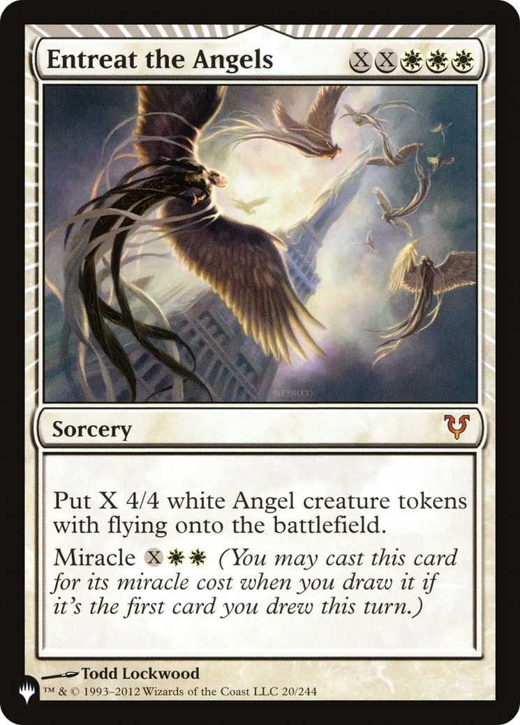 Entreat the Angels (AVR) (LIST-020) [Mystery Booster] The List Foil MTG Single Wizards of the Coast