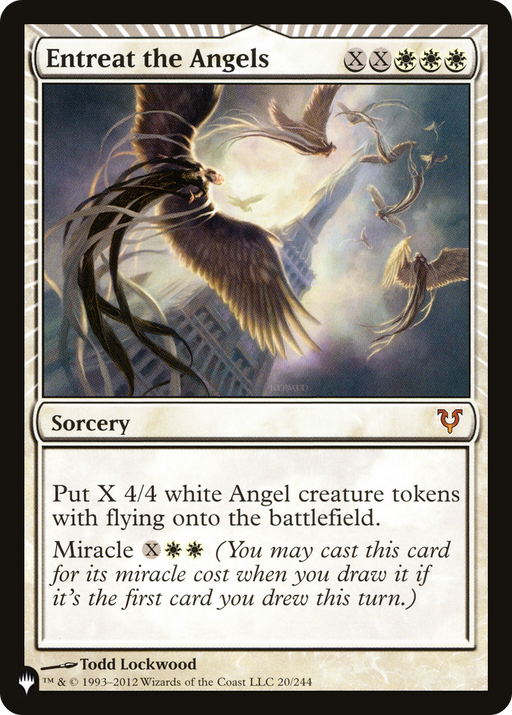 Entreat the Angels (AVR) (LIST-020) [Mystery Booster] The List Foil MTG Single Wizards of the Coast