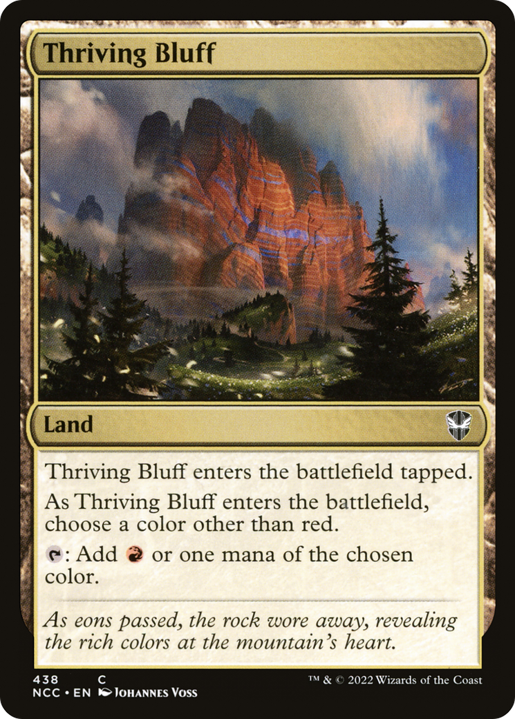 Thriving Bluff (NCC-438) [New Capenna Commander] MTG Single Wizards of the Coast