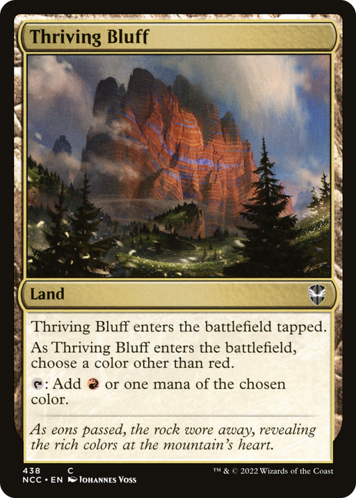 Thriving Bluff (NCC-438) [New Capenna Commander] MTG Single Wizards of the Coast