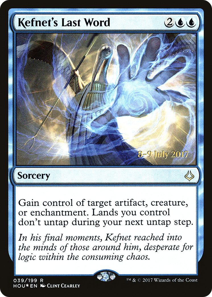 Kefnet's Last Word (PRE-039) [Hour of Devastation Promos] Foil MTG Single Wizards of the Coast