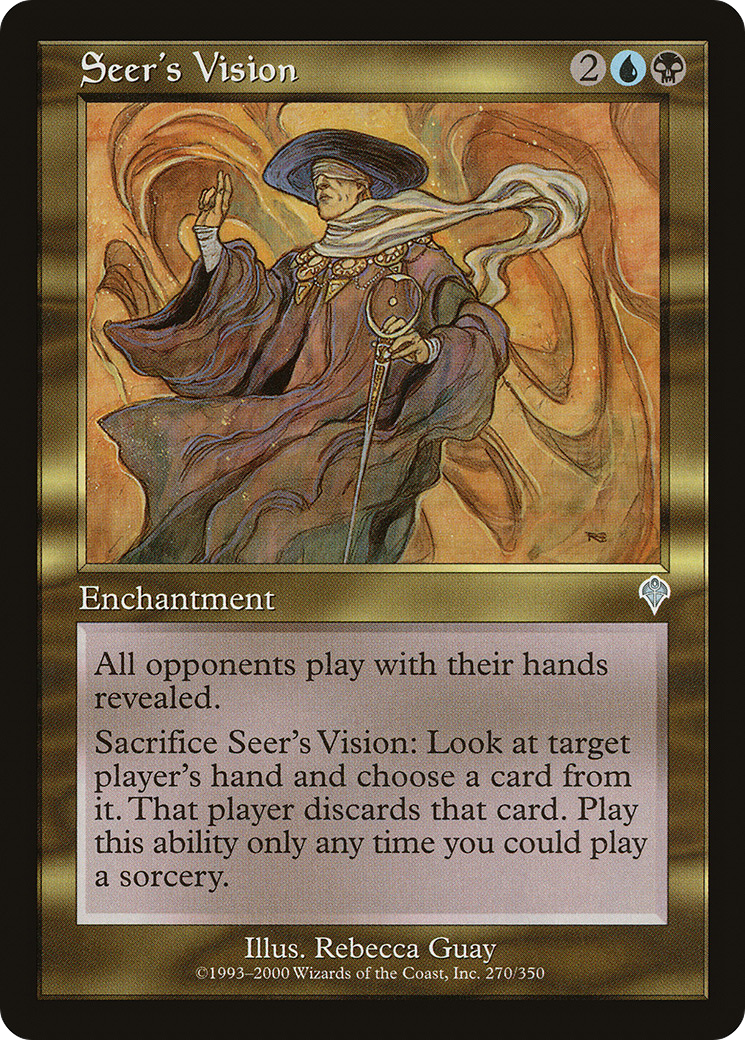 Seer's Vision (INV-270) [Invasion] Foil MTG Single Wizards of the Coast