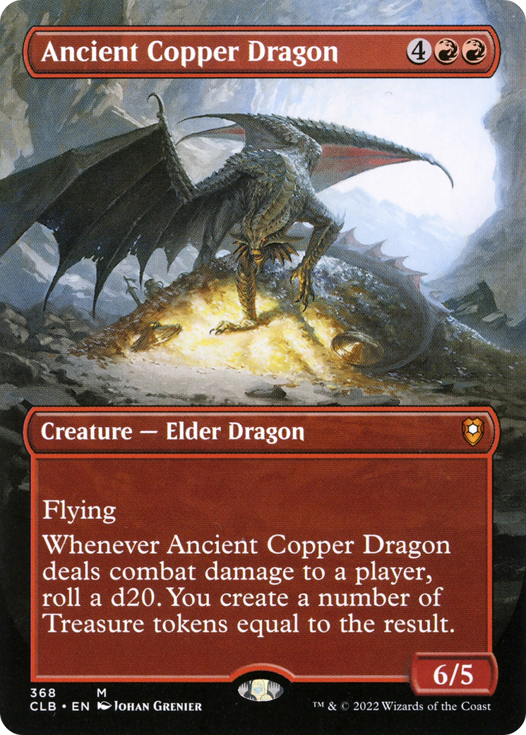 Ancient Copper Dragon (CLB-368) [Commander Legends: Battle for Baldur's Gate] (Borderless) MTG Single Wizards of the Coast