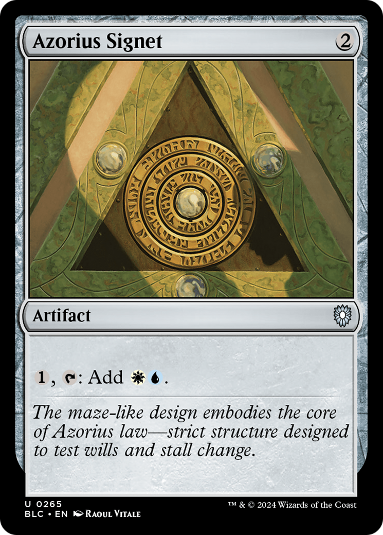 Azorius Signet (BLC-265) [Bloomburrow Commander] MTG Single Wizards of the Coast