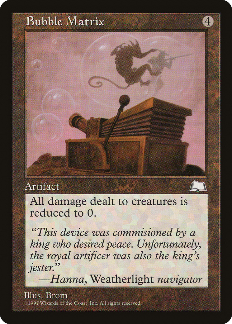 Bubble Matrix (WTH-) [Weatherlight] MTG Single Wizards of the Coast