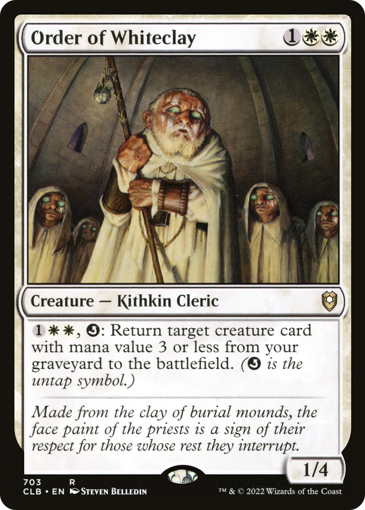 Order of Whiteclay (CLB-703) [Commander Legends: Battle for Baldur's Gate] MTG Single Wizards of the Coast