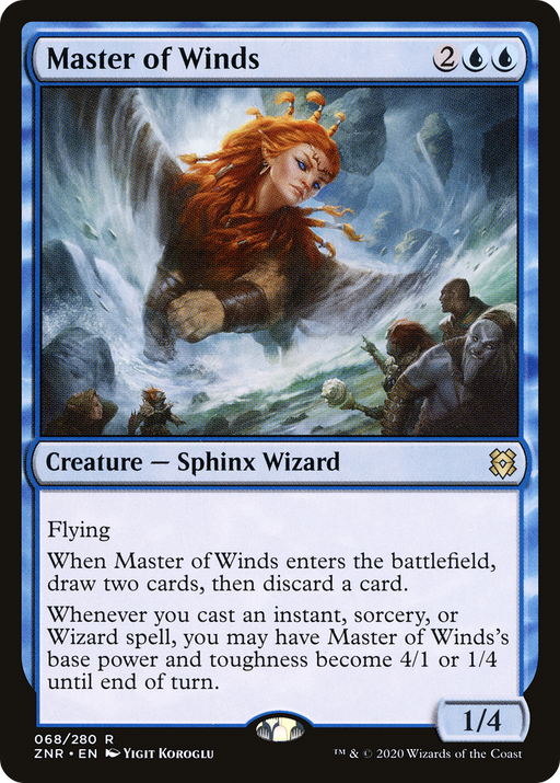 Master of Winds (ZNR-068) [Zendikar Rising] MTG Single Wizards of the Coast