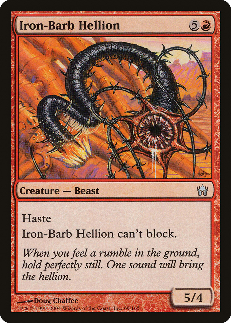 Iron-Barb Hellion [Fifth Dawn] MTG Single Magic: The Gathering