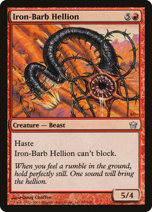 Iron-Barb Hellion (5DN-069) [Fifth Dawn] MTG Single Wizards of the Coast