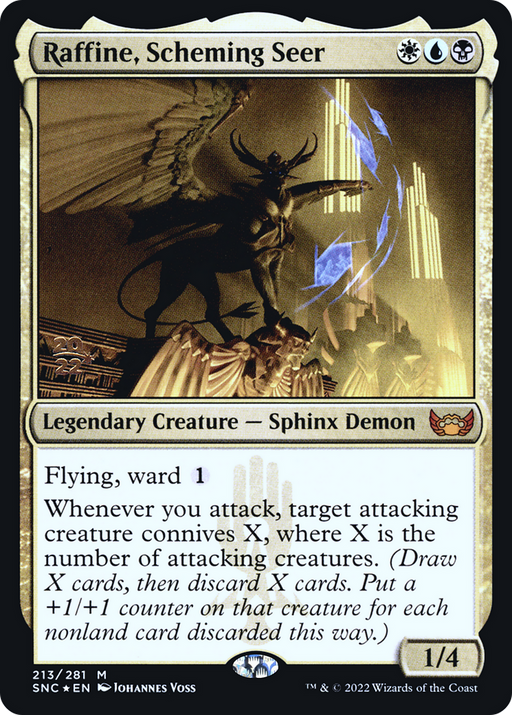 Raffine, Scheming Seer (PRE-213) [Streets of New Capenna Promos] Foil MTG Single Wizards of the Coast