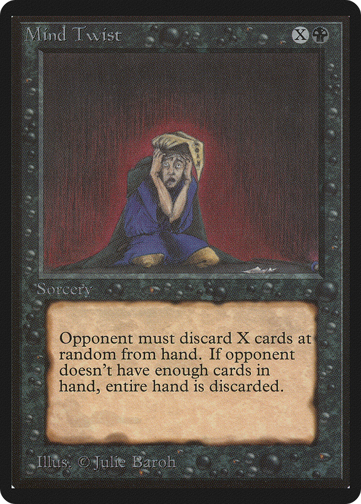 Mind Twist (LEB-116) [Oldschool] Limited Edition Beta MTG Single Wizards of the Coast