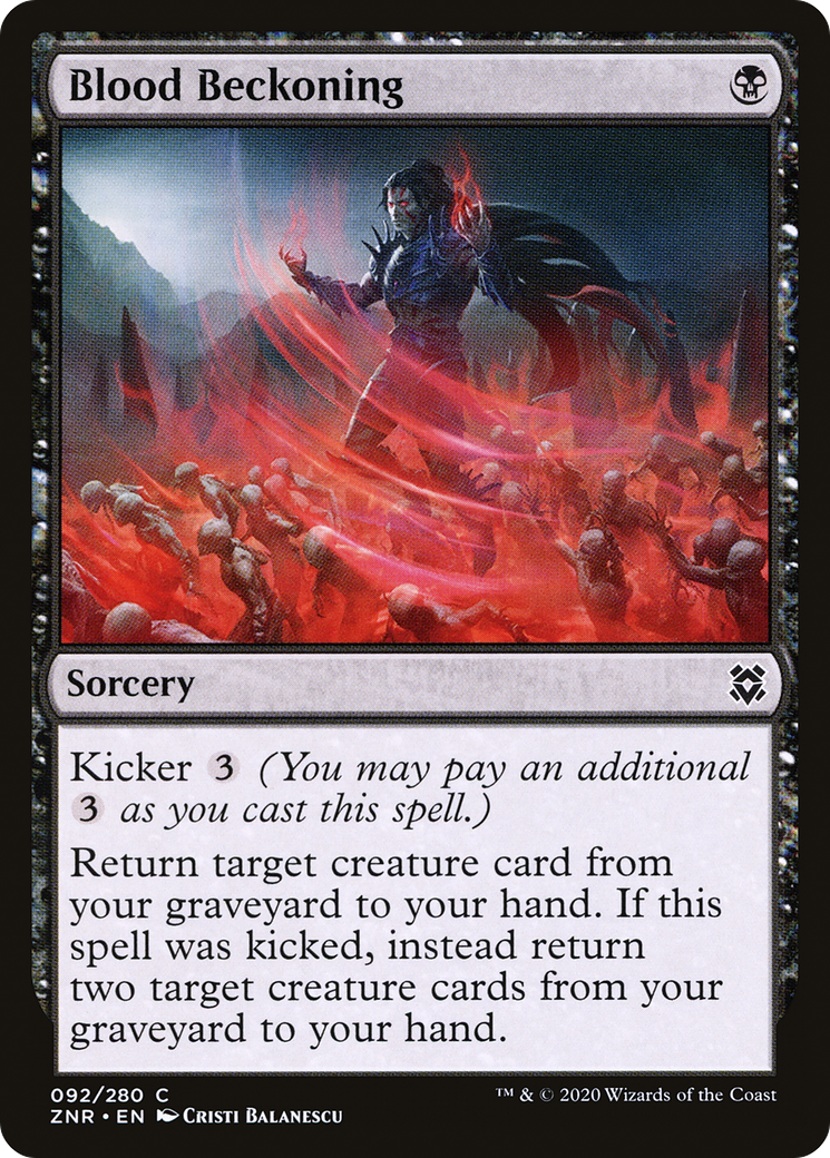 Blood Beckoning (ZNR-092) [Zendikar Rising] MTG Single Wizards of the Coast