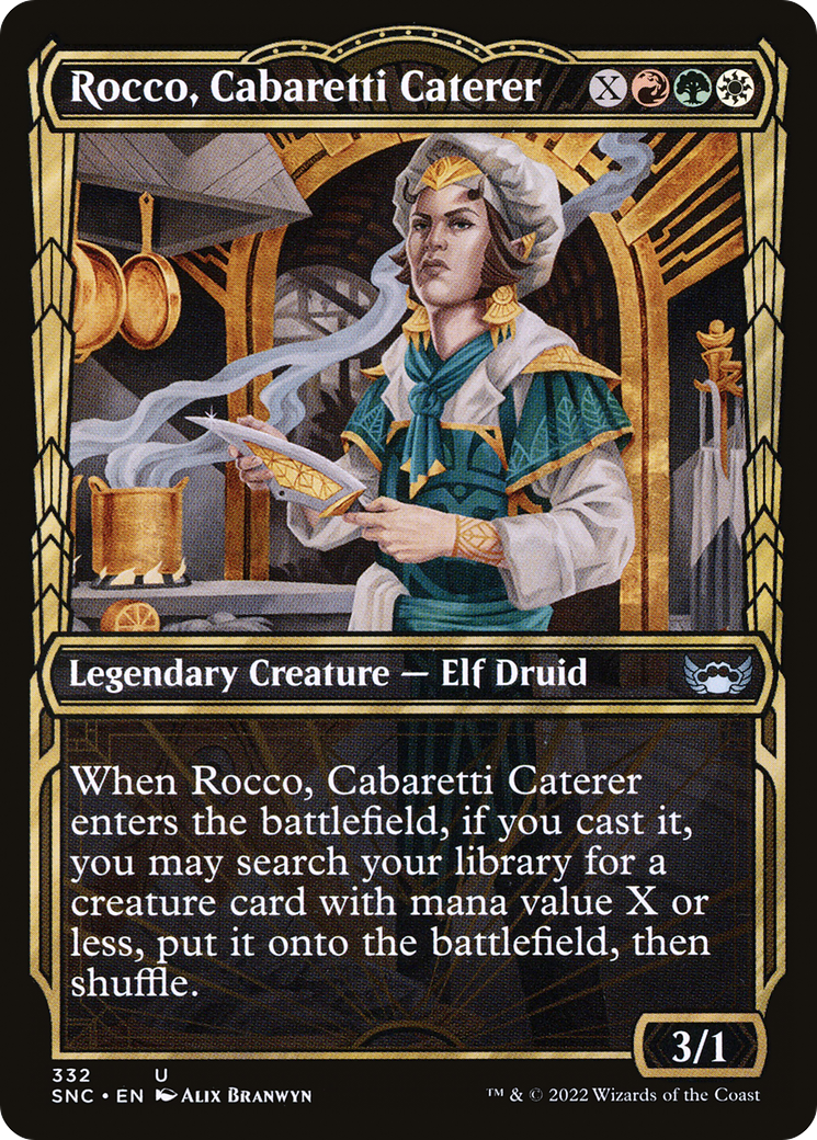 Rocco, Cabaretti Caterer (SNC-332) [Streets of New Capenna] (Showcase) MTG Single Wizards of the Coast