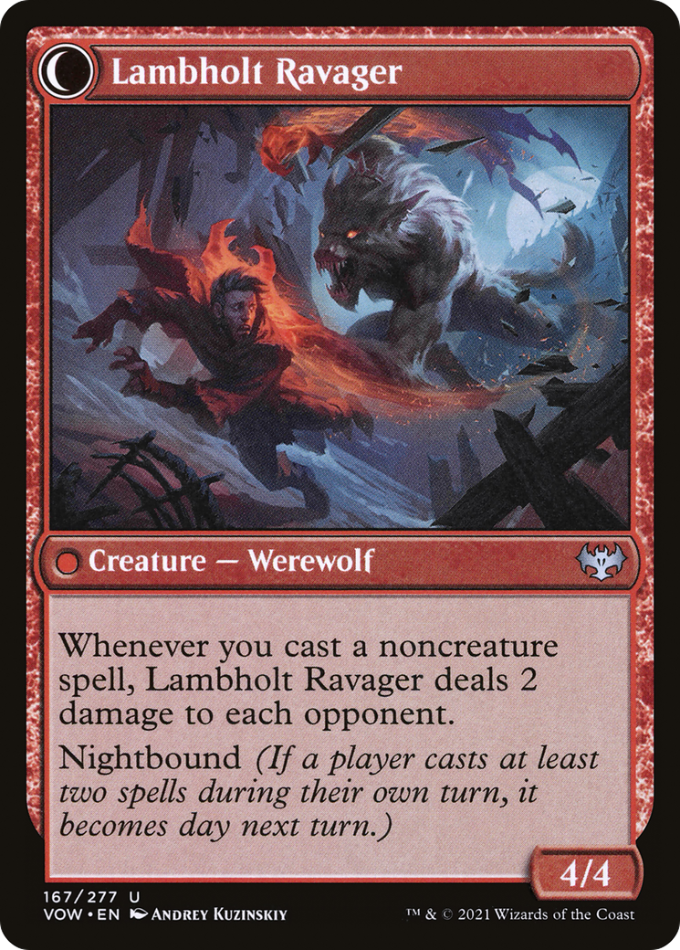 Lambholt Raconteur (VOW-167) [Innistrad: Crimson Vow] Foil MTG Single Wizards of the Coast