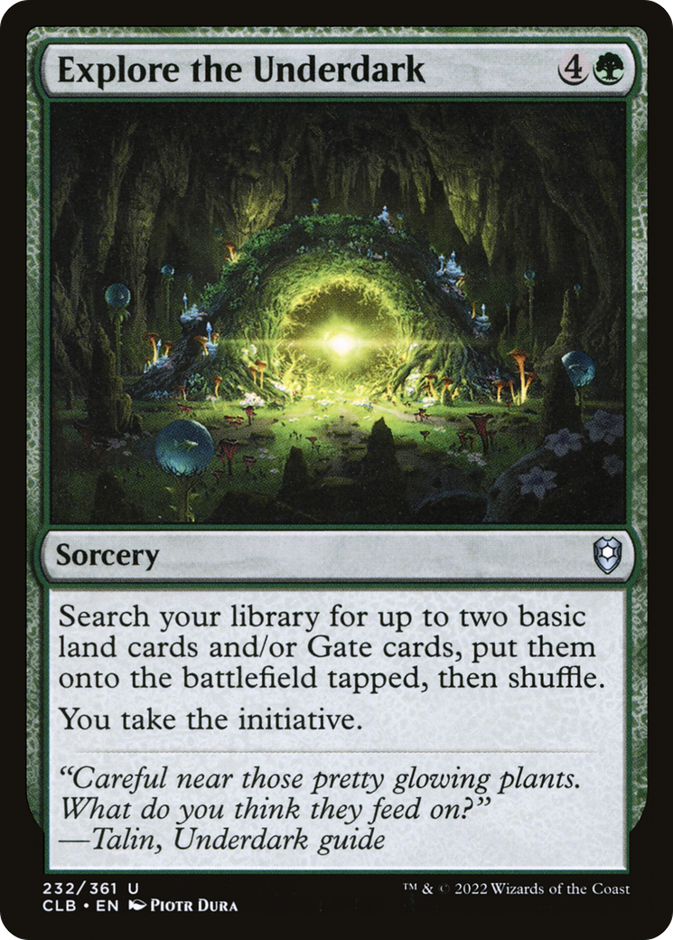 Explore the Underdark (CLB-232) [Commander Legends: Battle for Baldur's Gate] MTG Single Wizards of the Coast
