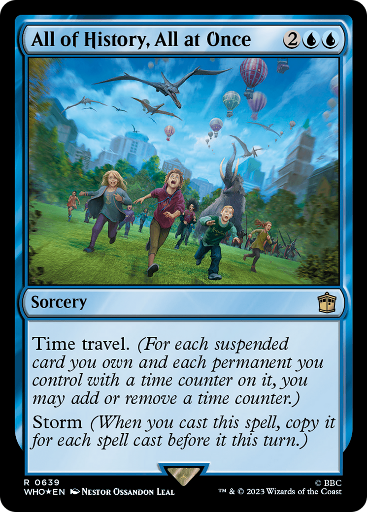All of History, All at Once (WHO-639) [Doctor Who] Foil MTG Single Wizards of the Coast