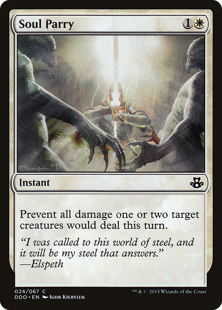 Soul Parry (DDO-024) [Misc] Duel Decks: Elspeth vs. Kiora MTG Single Wizards of the Coast