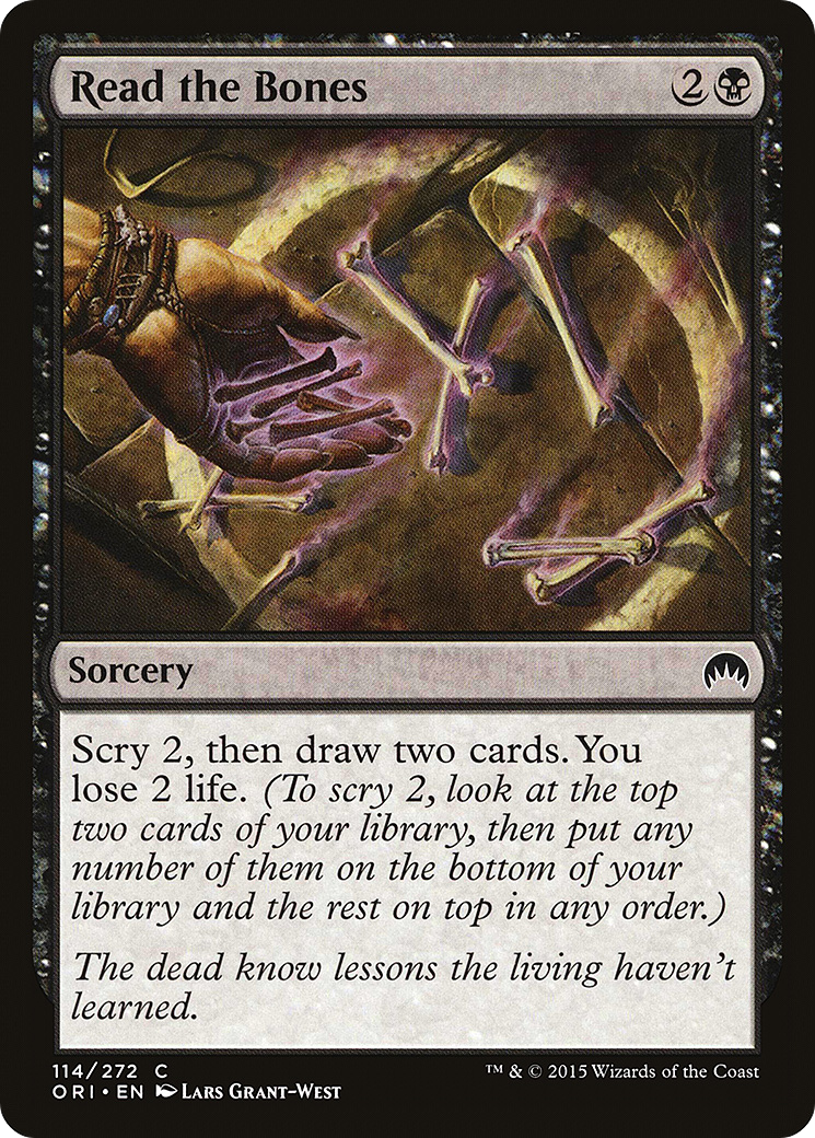 Read the Bones (ORI-114) [Magic Origins] Foil MTG Single Wizards of the Coast