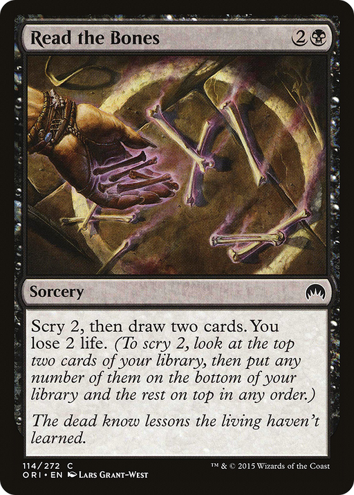 Read the Bones (ORI-114) [Magic Origins] Foil MTG Single Wizards of the Coast