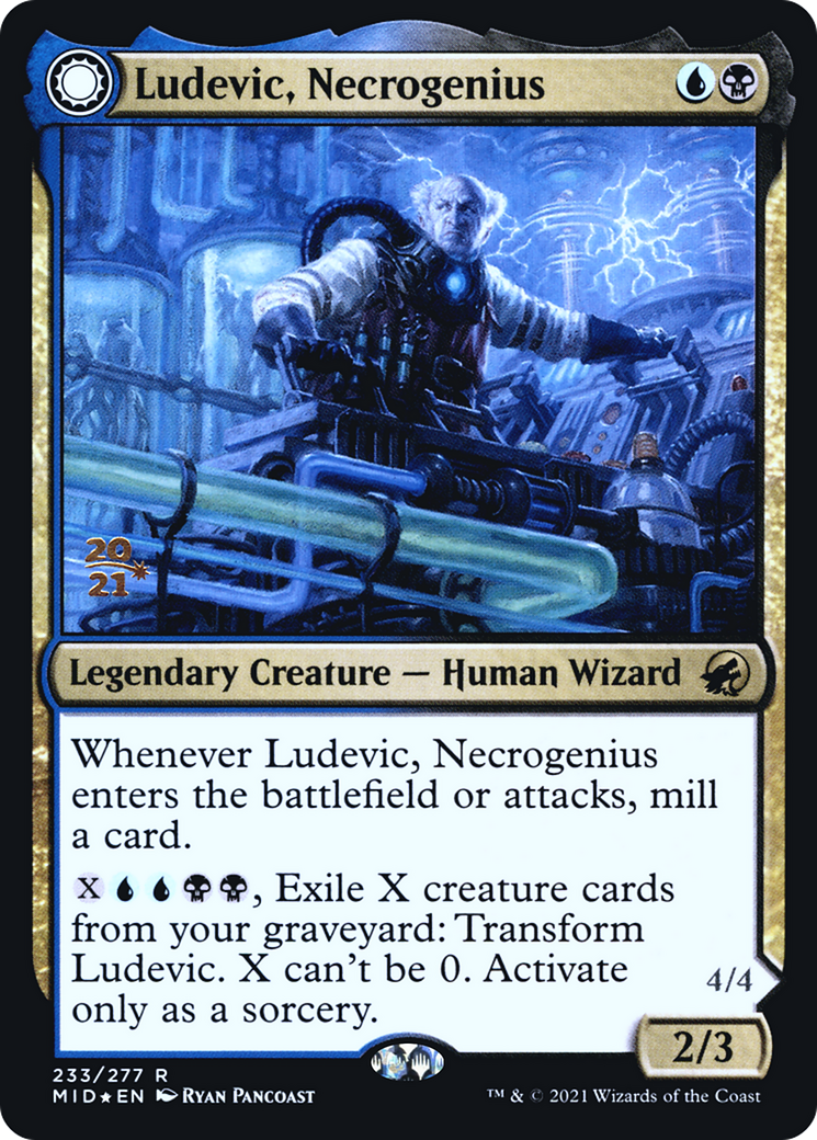 Ludevic, Necrogenius (PRE-233) [Innistrad: Midnight Hunt Promos] Foil MTG Single Wizards of the Coast