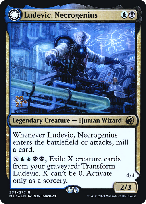 Ludevic, Necrogenius (PRE-233) [Innistrad: Midnight Hunt Promos] Foil MTG Single Wizards of the Coast