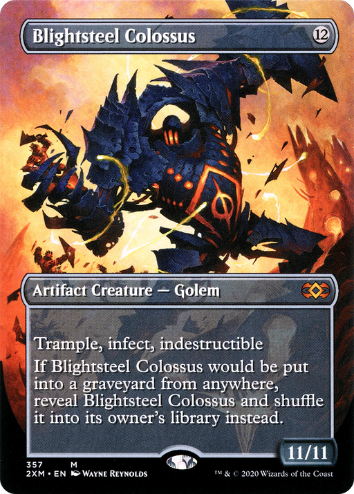 Blightsteel Colossus (2XM-357) [Double Masters] (Borderless) Foil MTG Single Wizards of the Coast