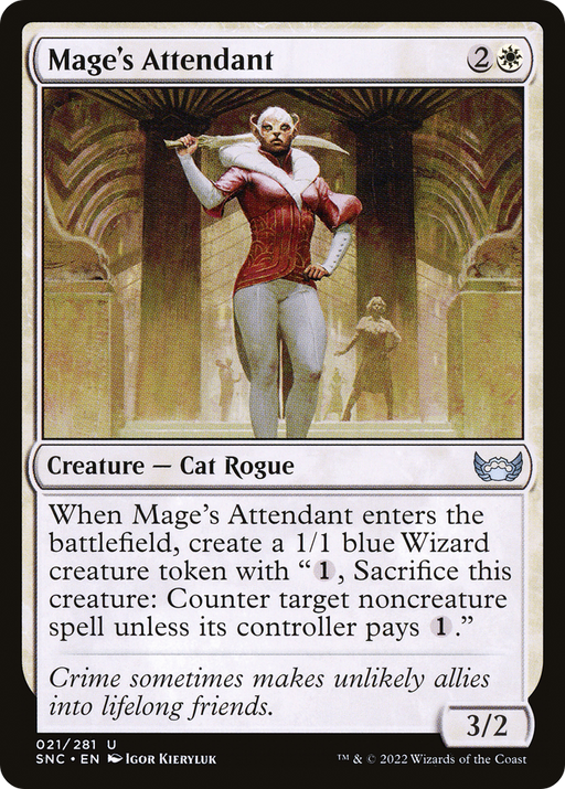 Mage's Attendant (SNC-021) [Streets of New Capenna] MTG Single Wizards of the Coast