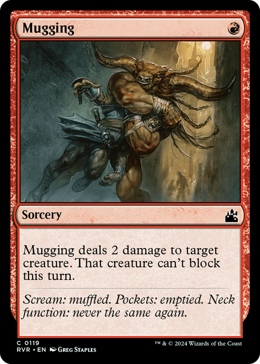 Mugging (RVR-119) [Ravnica Remastered] MTG Single Wizards of the Coast