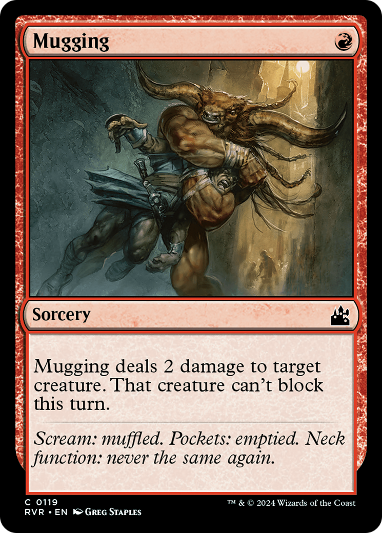 Mugging (RVR-119) [Ravnica Remastered] Foil MTG Single Wizards of the Coast